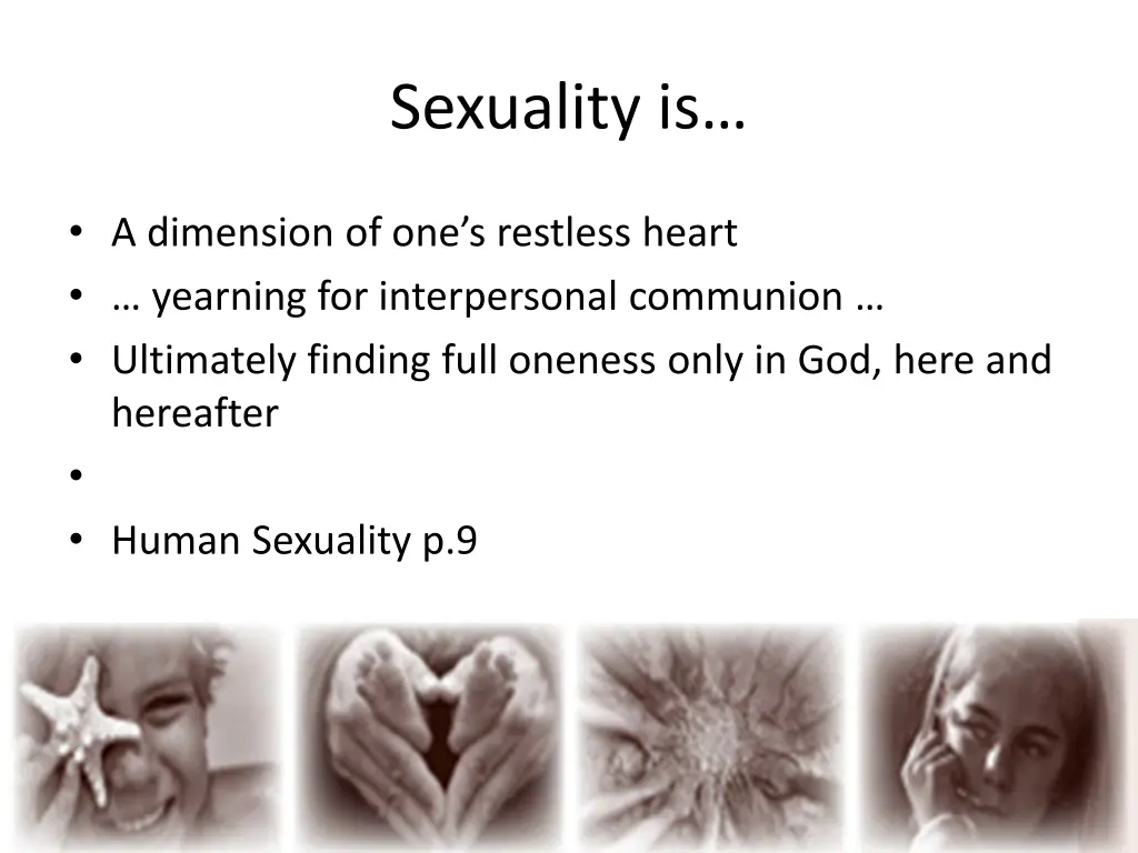 sexuality is