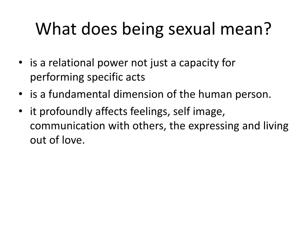 what does being sexual mean