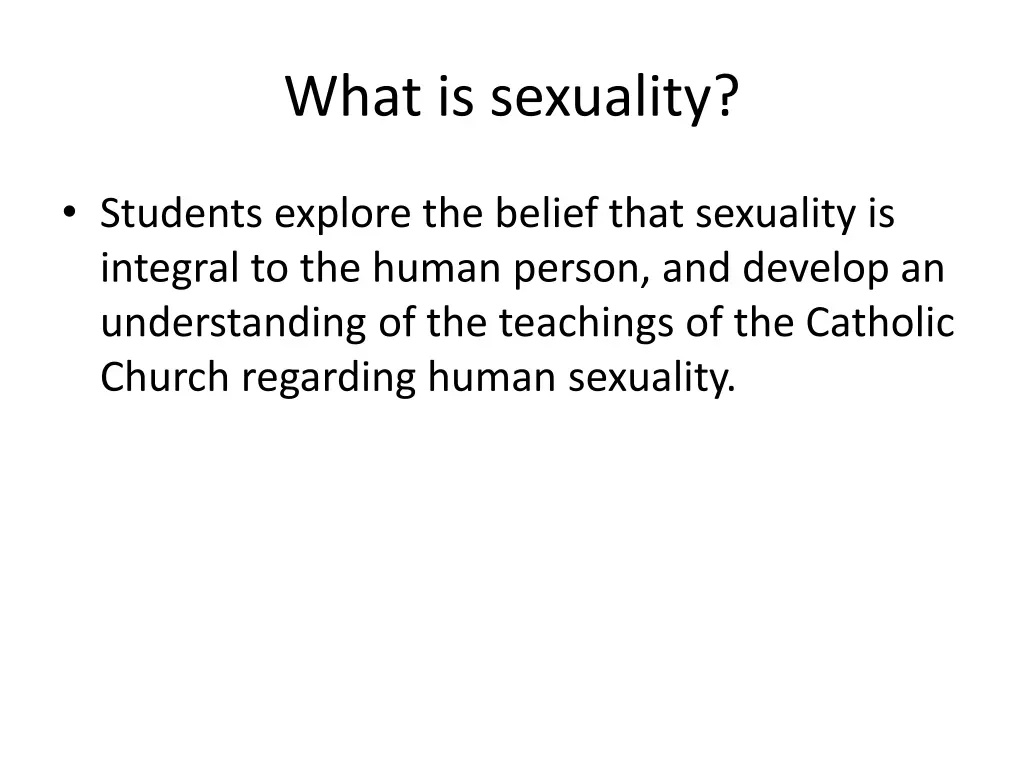 what is sexuality