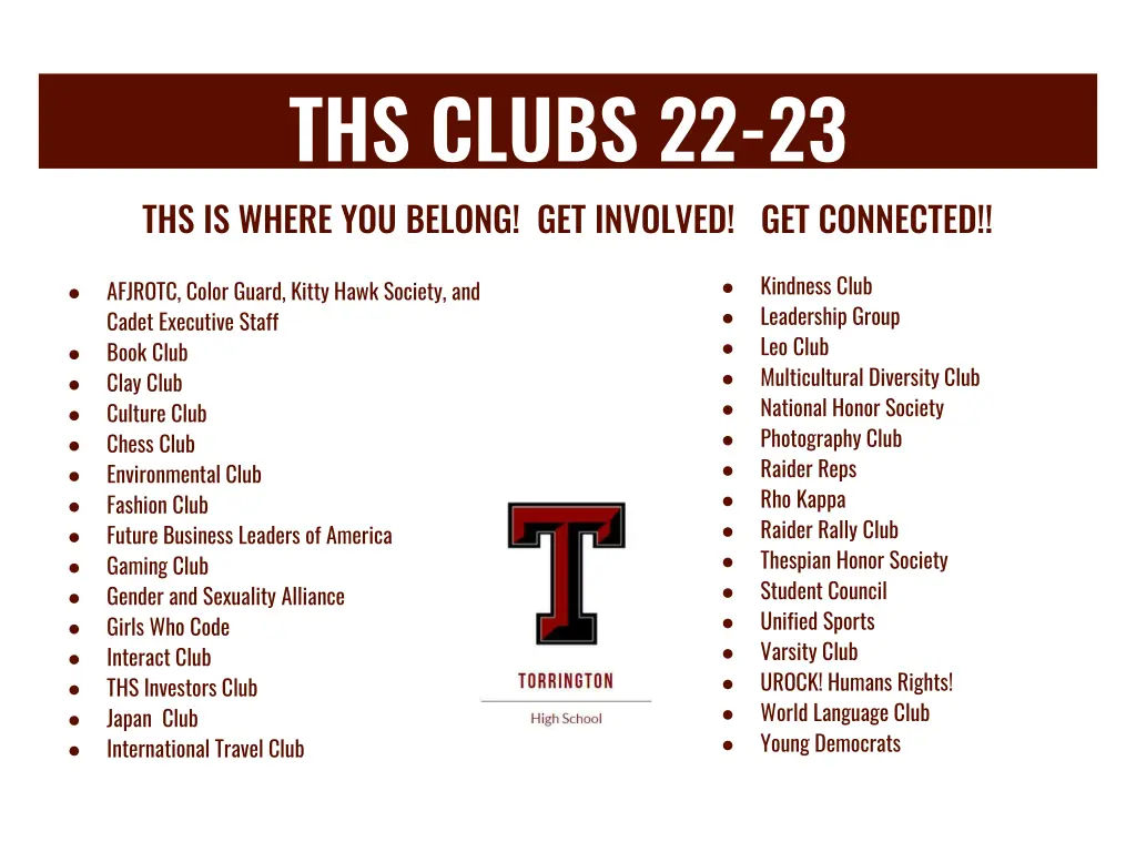 ths clubs 22 23 ths is where you belong