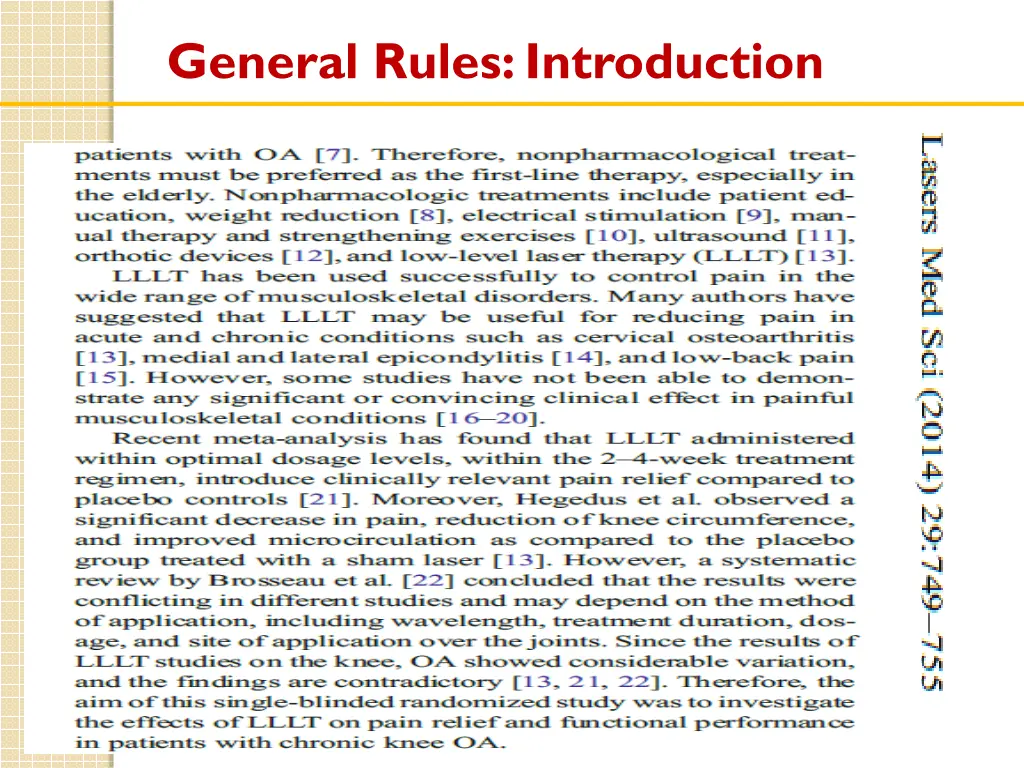 general rules introduction 2