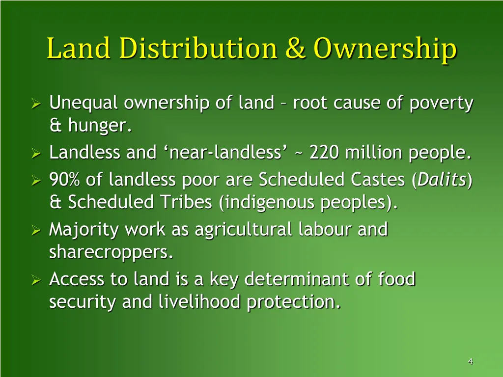 land distribution ownership 1