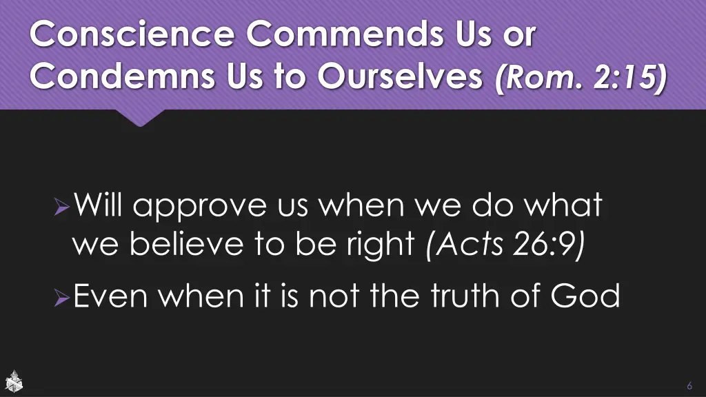 conscience commends us or condemns 1