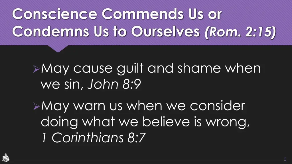 conscience commends us or condemns