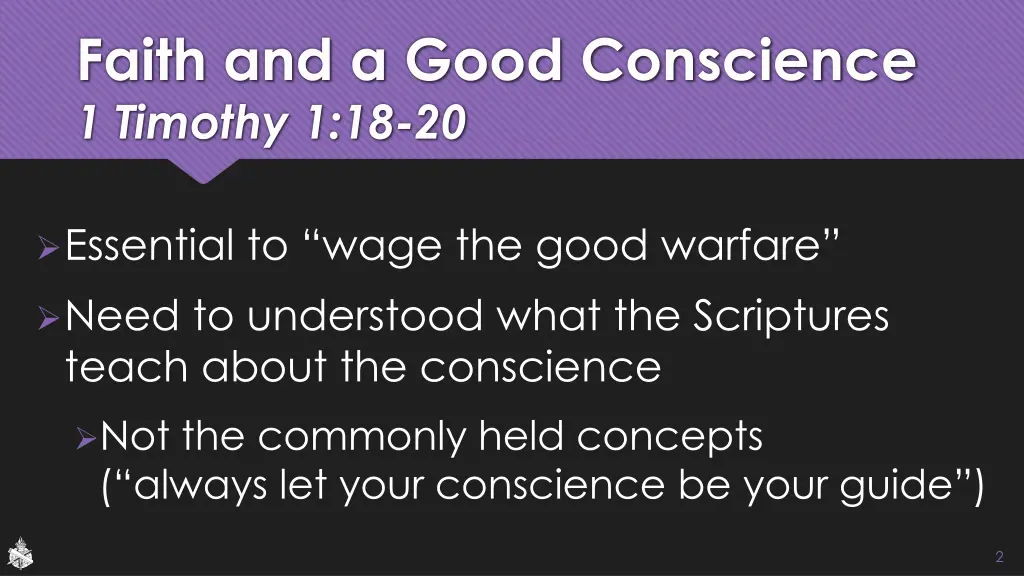 faith and a good conscience 1 timothy 1 18 20