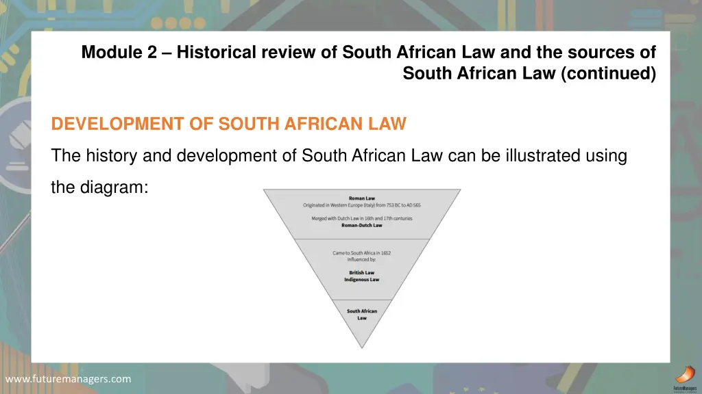 module 2 historical review of south african 1