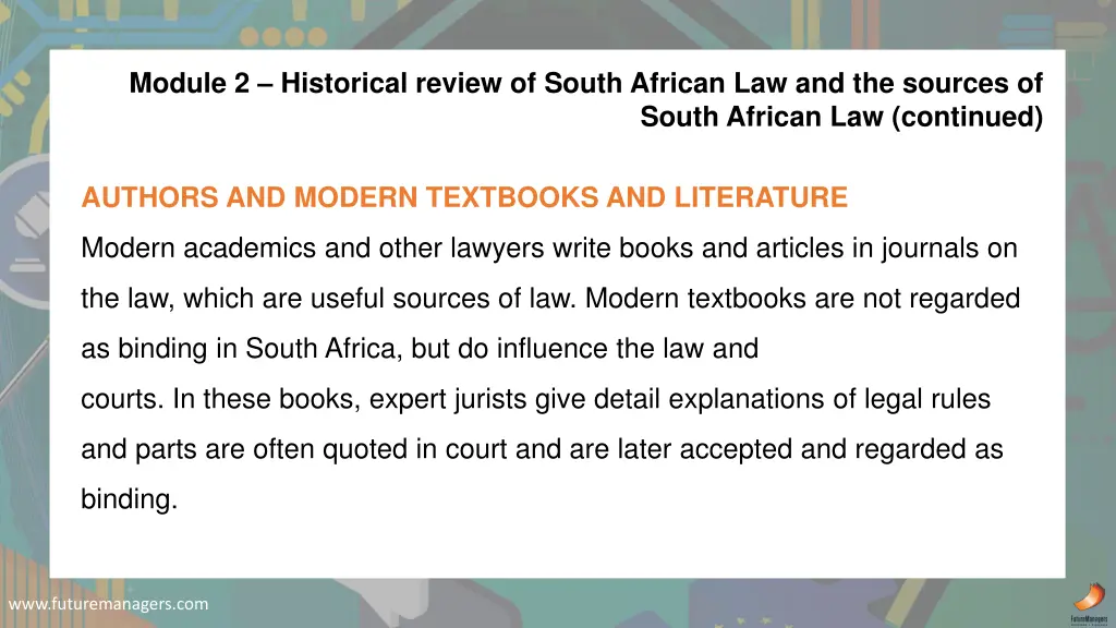 module 2 historical review of south african 4