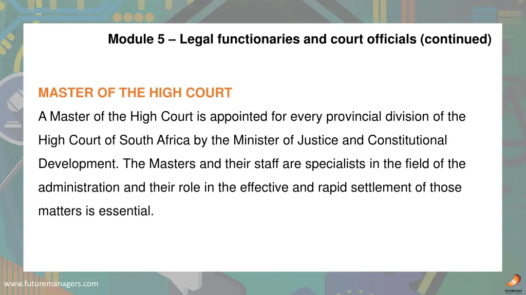 module 5 legal functionaries and court officials 1