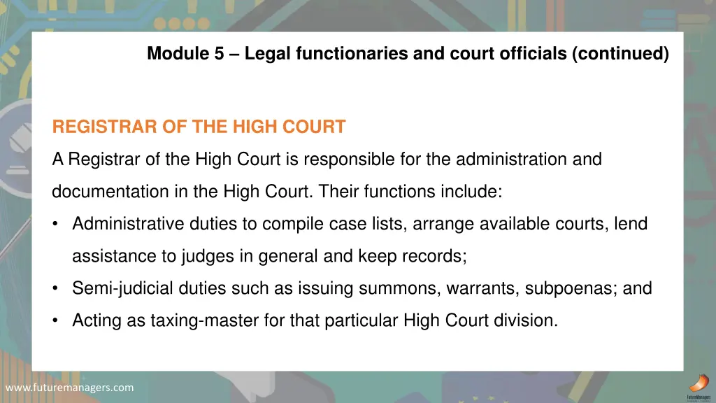 module 5 legal functionaries and court officials 2