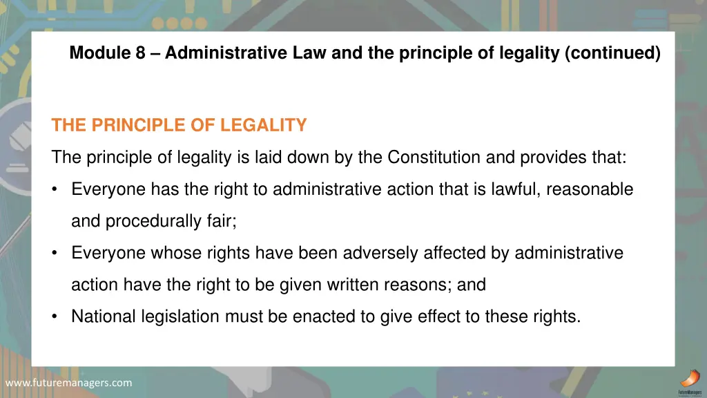 module 8 administrative law and the principle 2