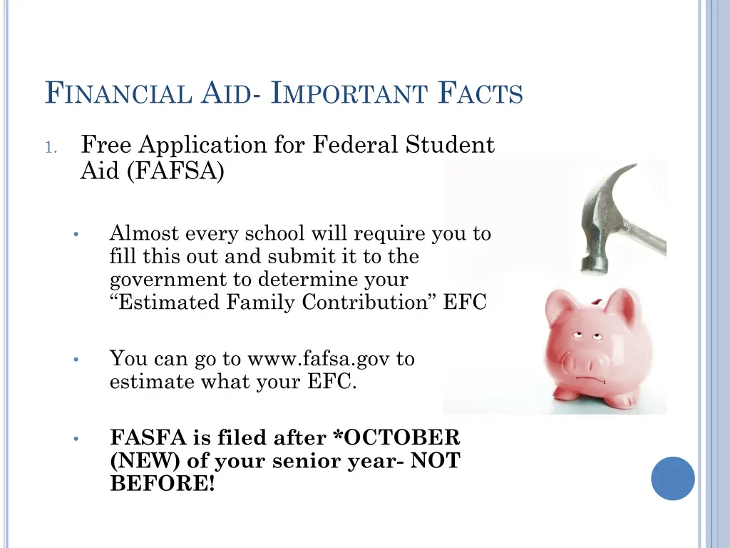 f inancial a id i mportant f acts 1