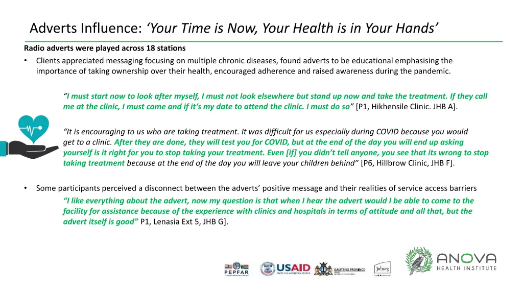 adverts influence your time is now your health