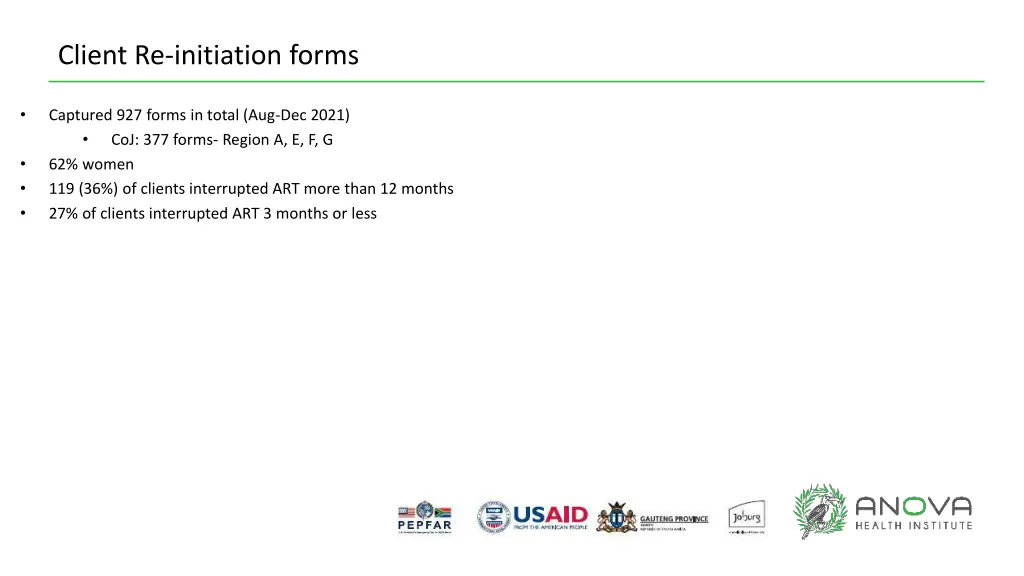 client re initiation forms