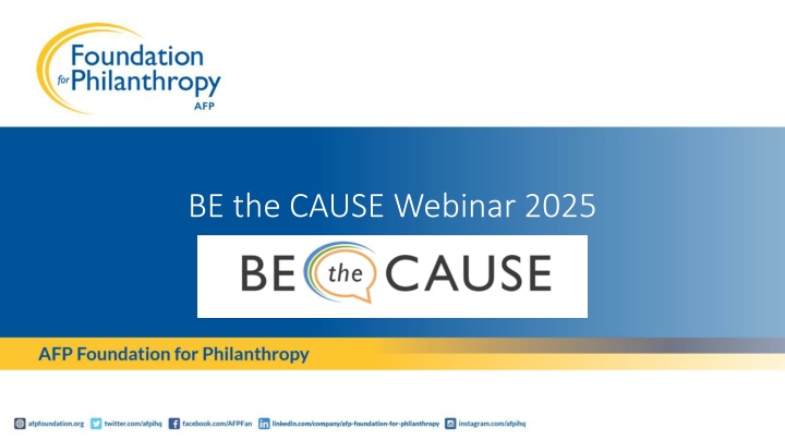 be the cause webinar 2025