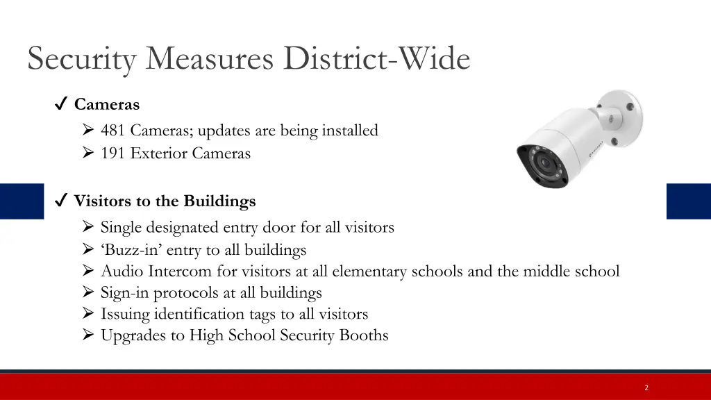 security measures district wide