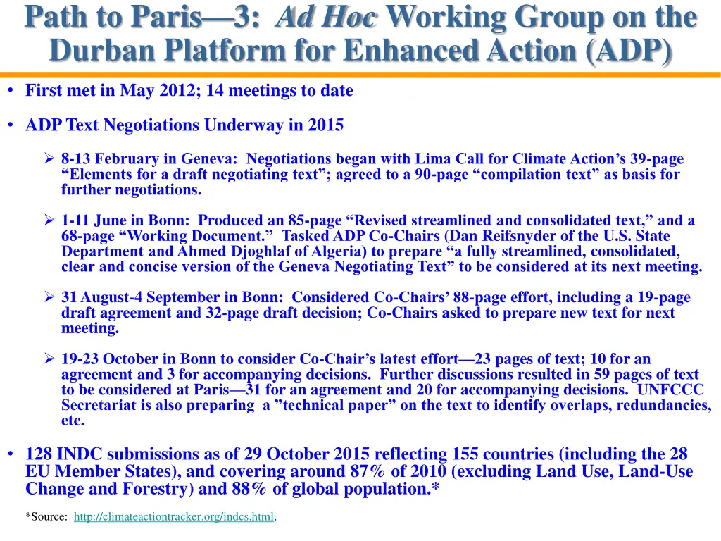path to paris 3 ad hoc working group