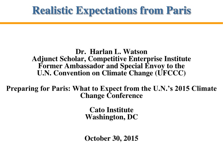 realistic expectations from paris