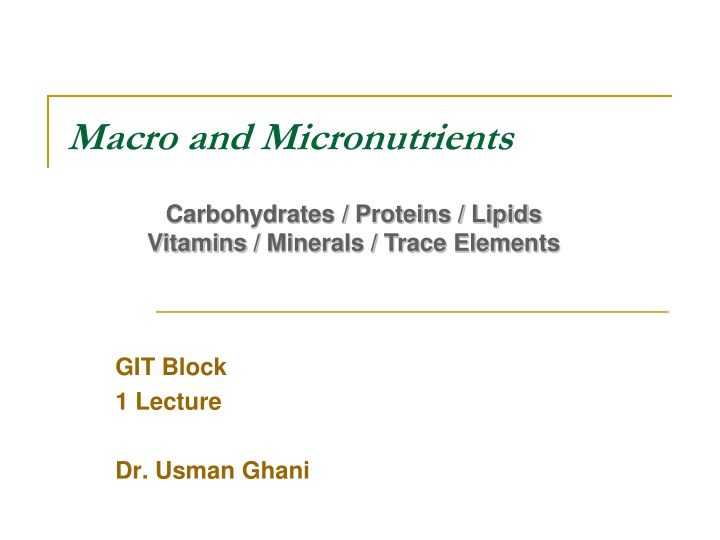 macro and micronutrients
