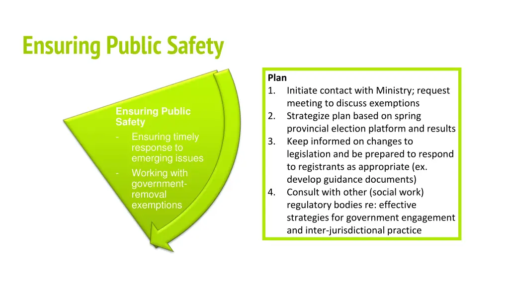 ensuring public safety