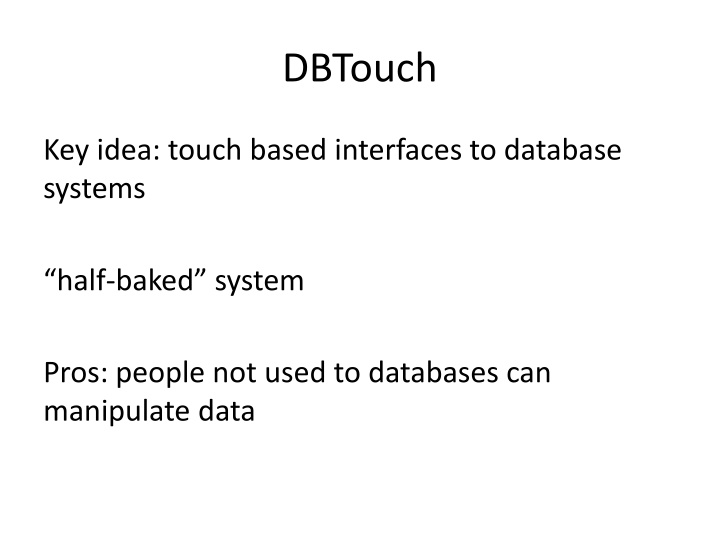 dbtouch