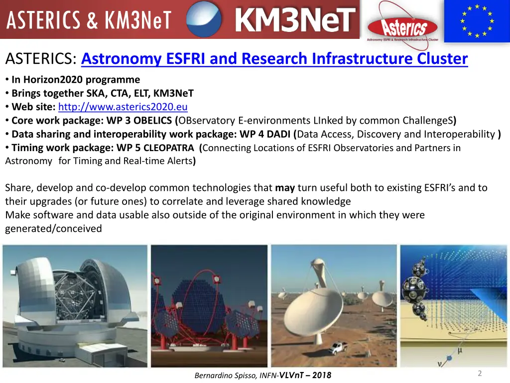 asterics km3net 1