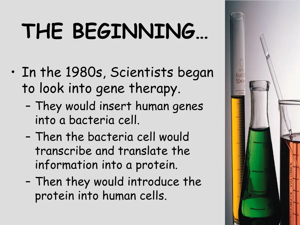 the beginning
