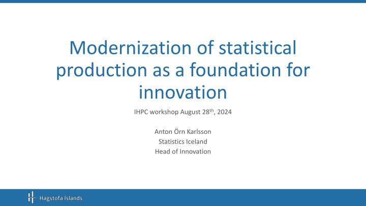 modernization of statistical production
