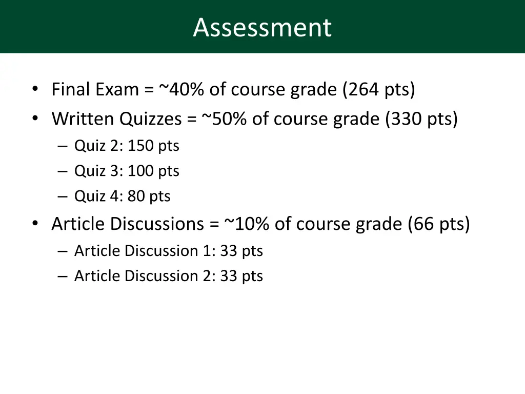 assessment