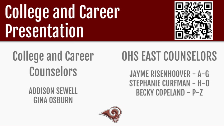 college and career presentation