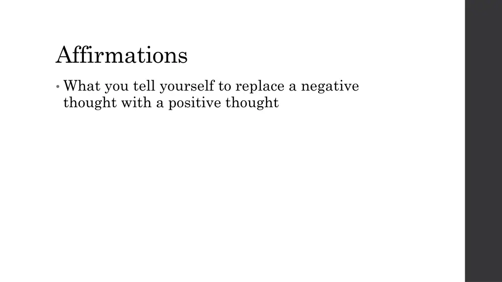 affirmations