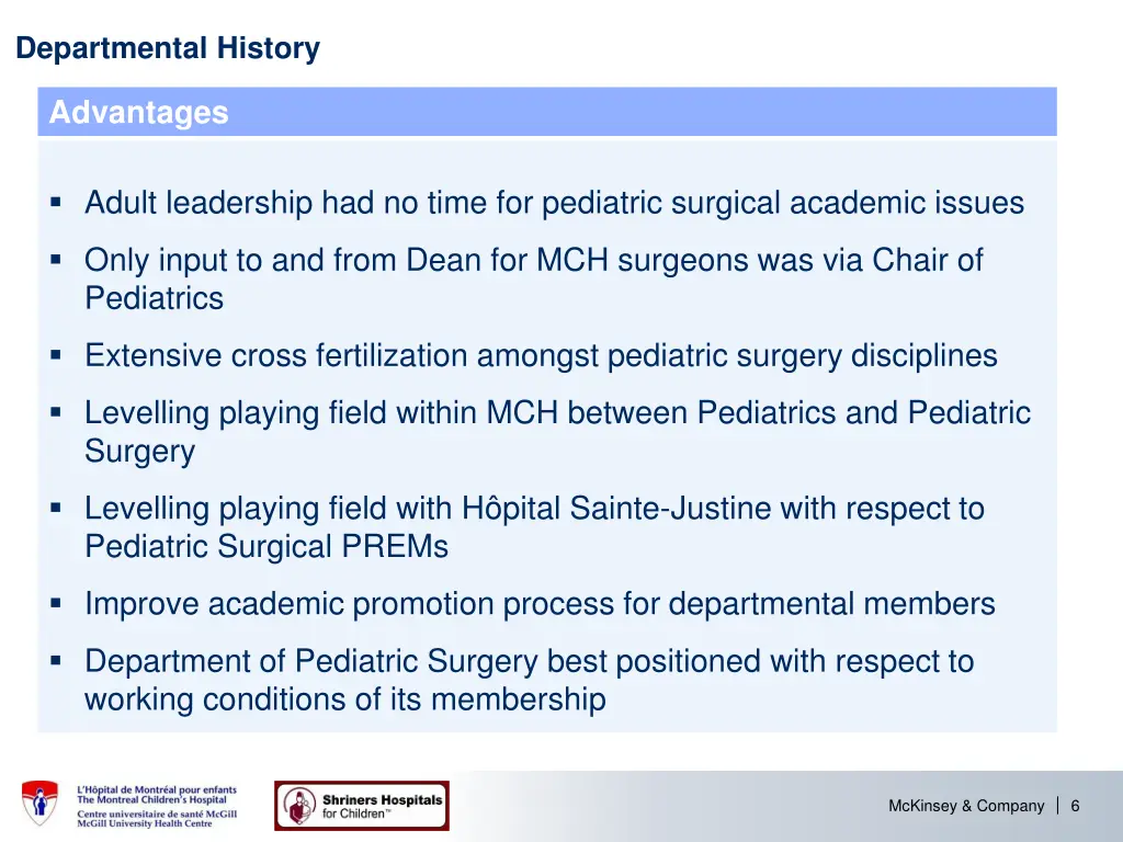 departmental history 1