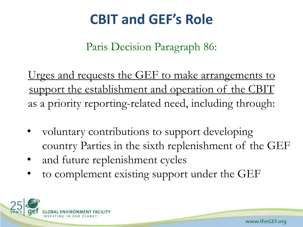 cbit and gef s role
