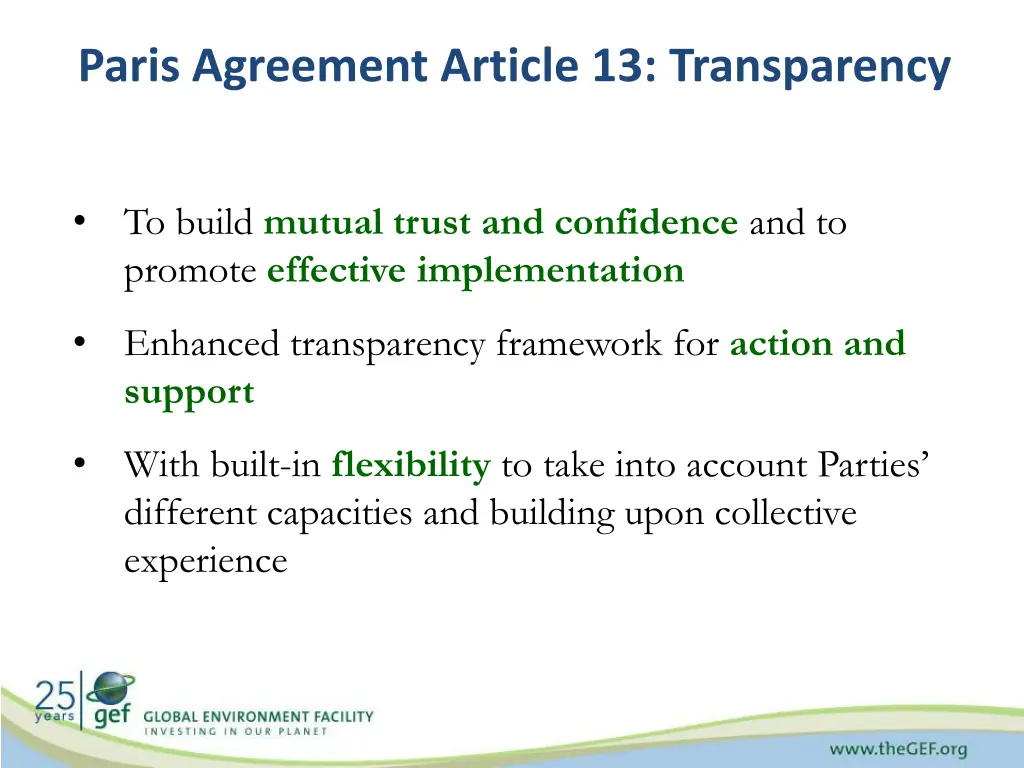 paris agreement article 13 transparency