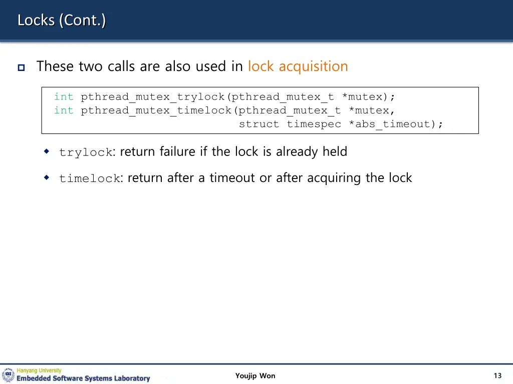 locks cont 2