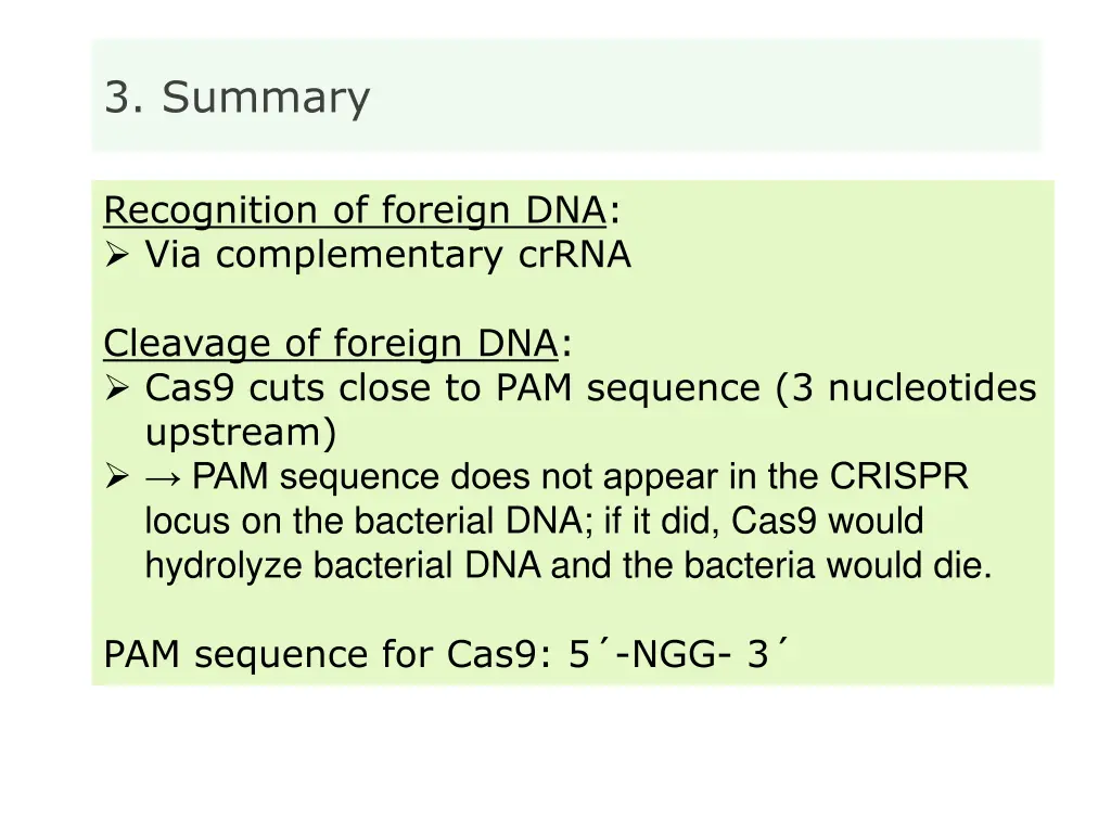 3 summary