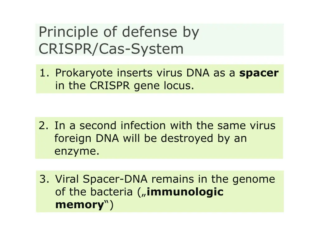 principle of defense by crispr cas system