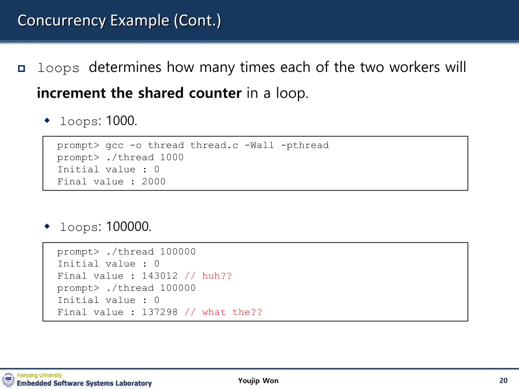 concurrency example cont 1