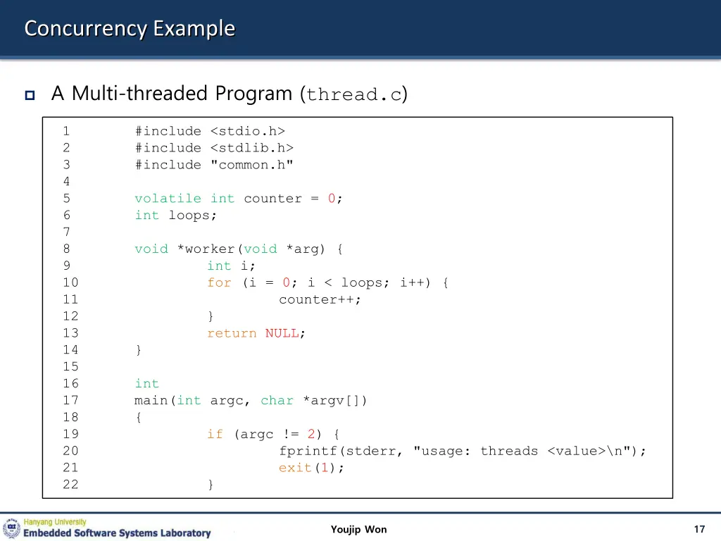 concurrency example