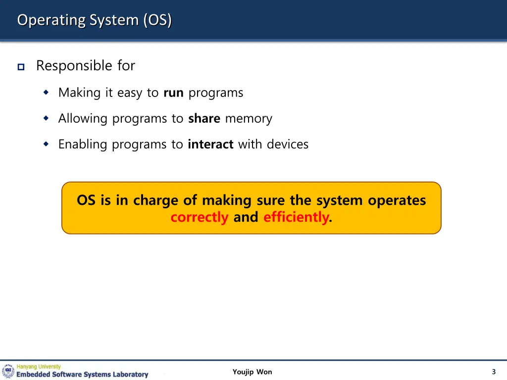 operating system os