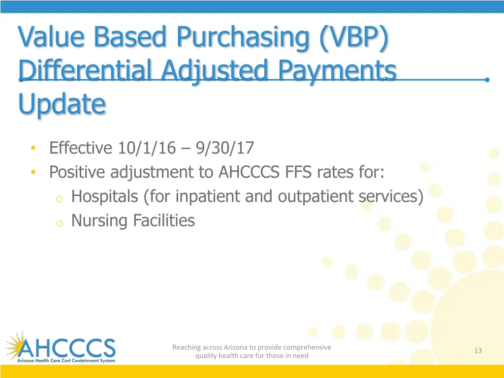 value based purchasing vbp differential adjusted