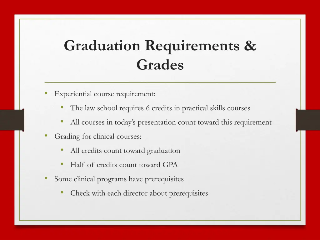 graduation requirements grades