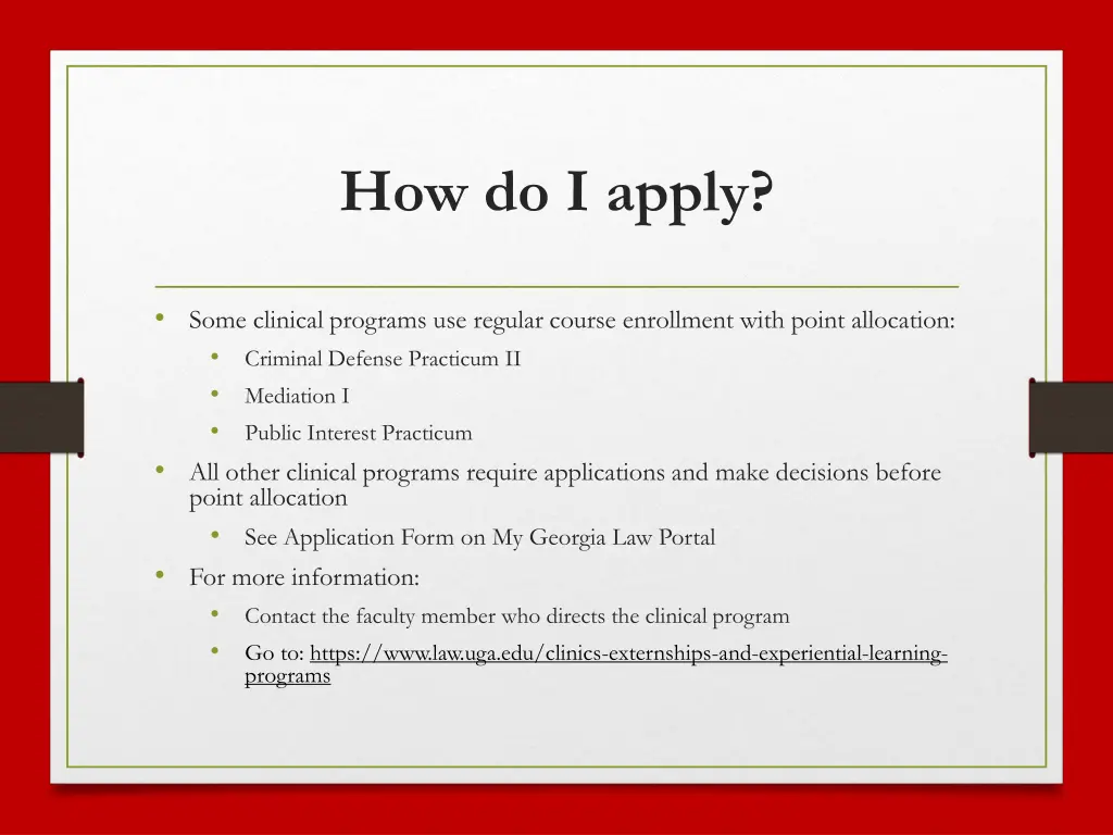 how do i apply
