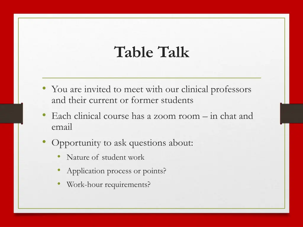 table talk