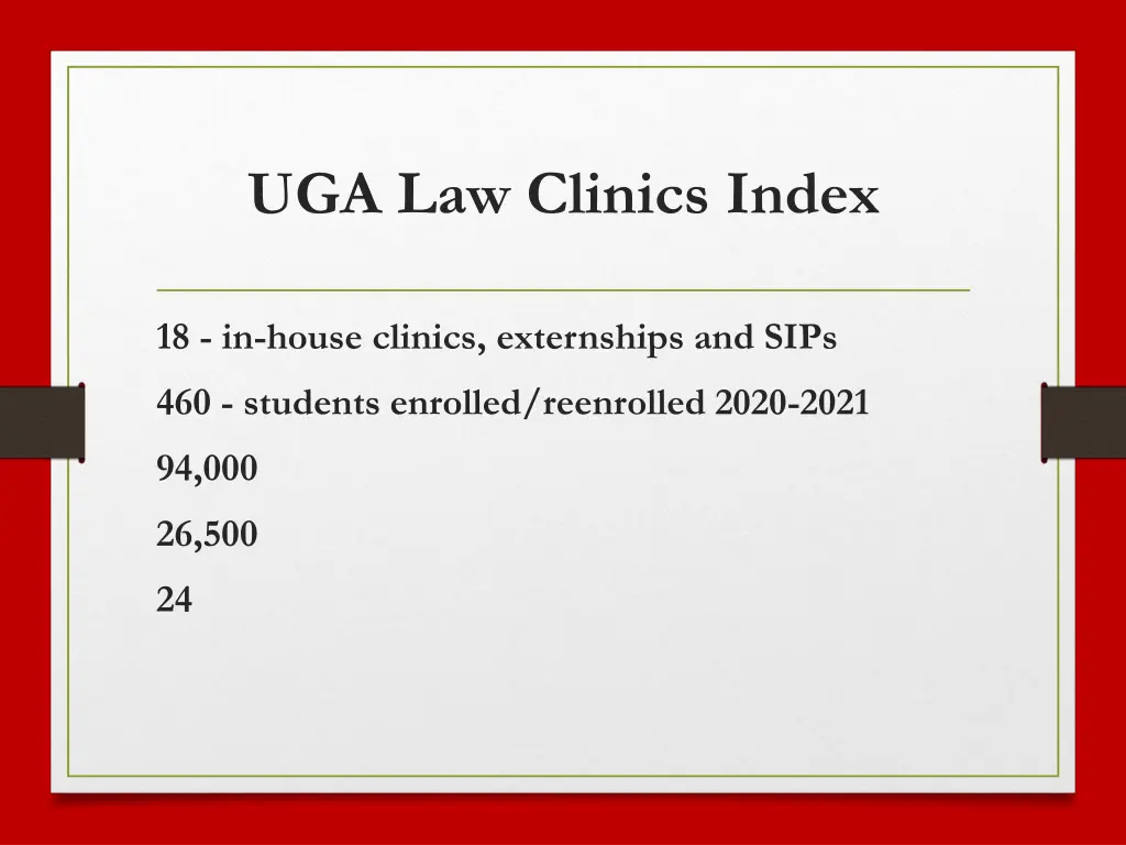 uga law clinics index 2