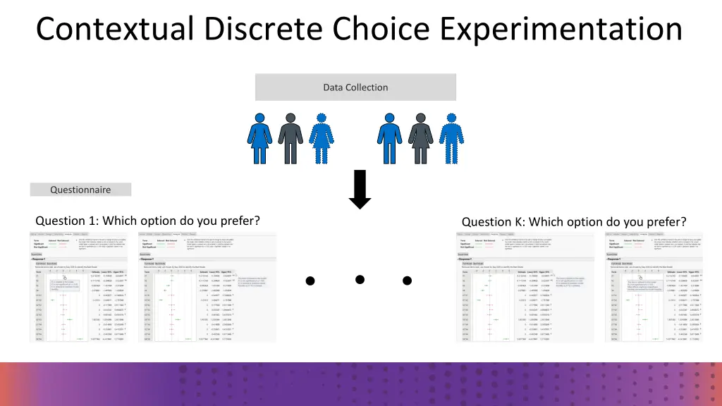 contextual discrete choice experimentation