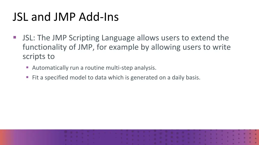 jsl and jmp add ins 2