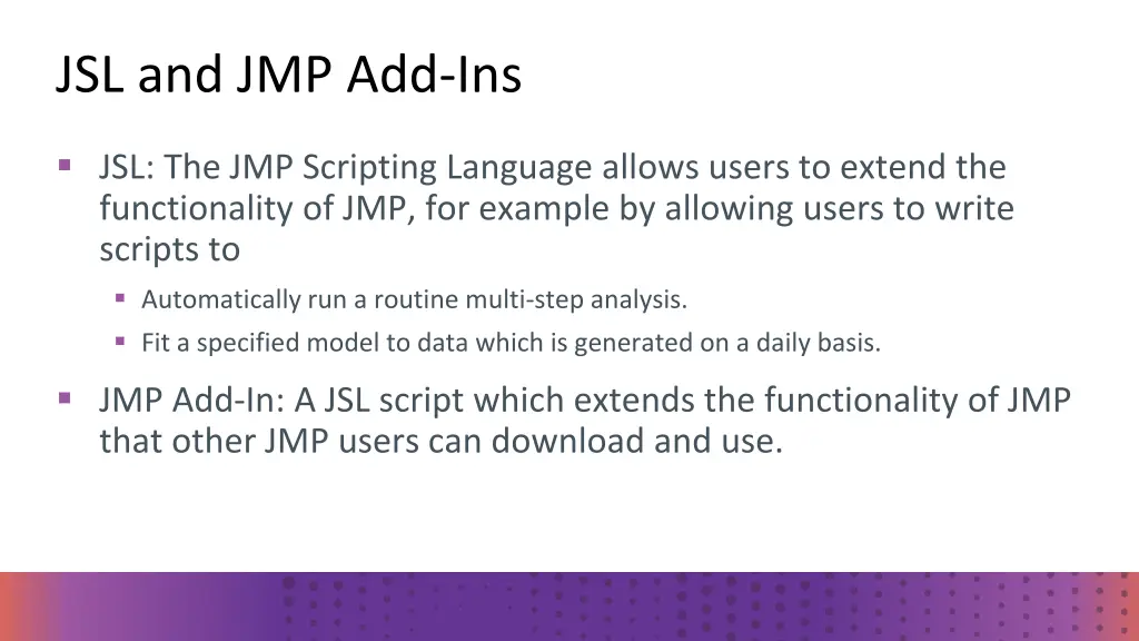 jsl and jmp add ins 3