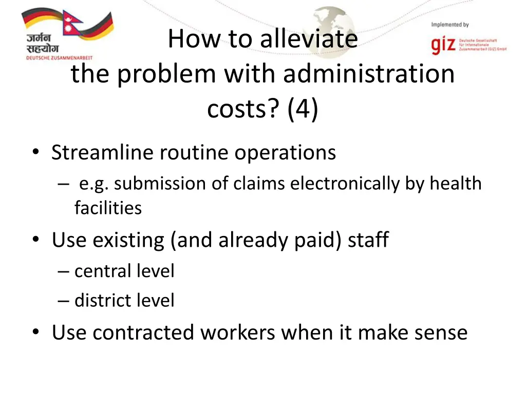 how to alleviate the problem with administration 3
