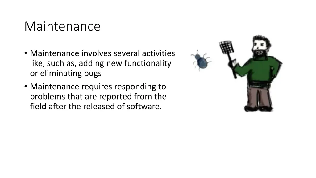 maintenance