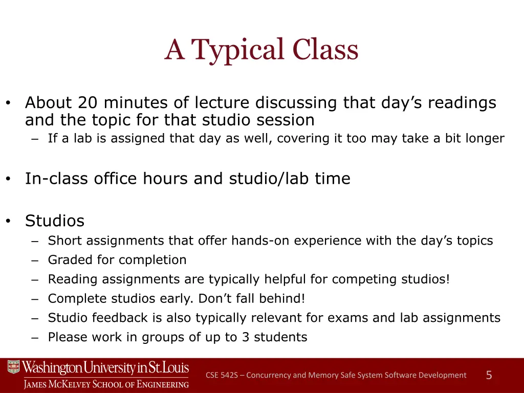 a typical class